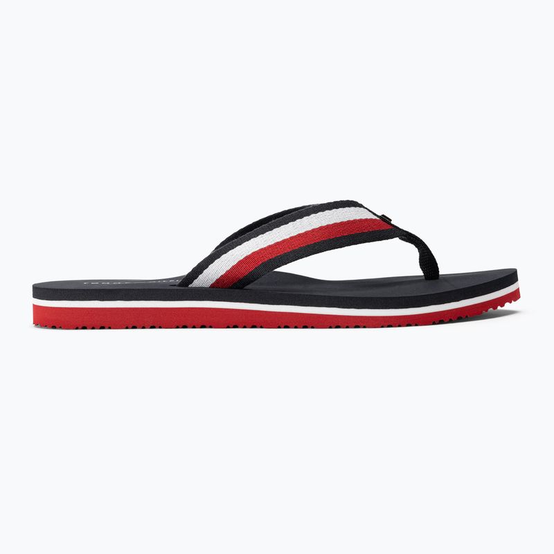 Жіночі шльопанці Tommy Hilfiger Corporate Beach Sandal червоний білий синій 2