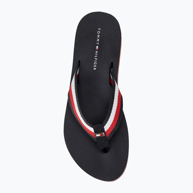 Жіночі шльопанці Tommy Hilfiger Corporate Beach Sandal червоний білий синій 5