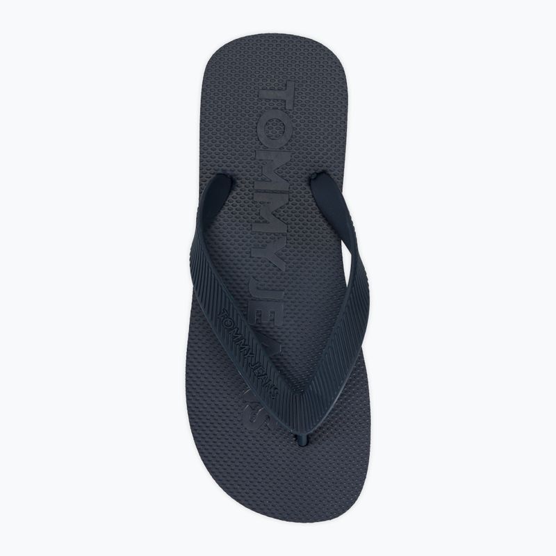 В'єтнамки жіночі Tommy Jeans Logo Flip Flop dark night navy 5