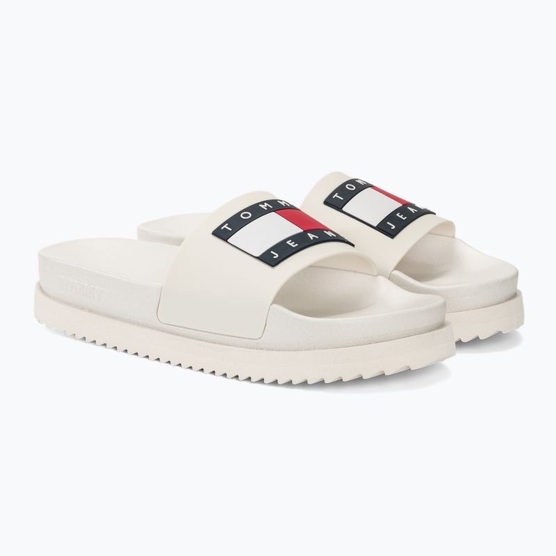 Шльопанці жіночі Tommy Jeans Elevated Flatform Slide ecru 4