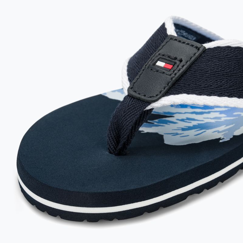 Чоловічі шльопанці Tommy Hilfiger Palm Print Beach Sandal пустельне небо шльопанці 7