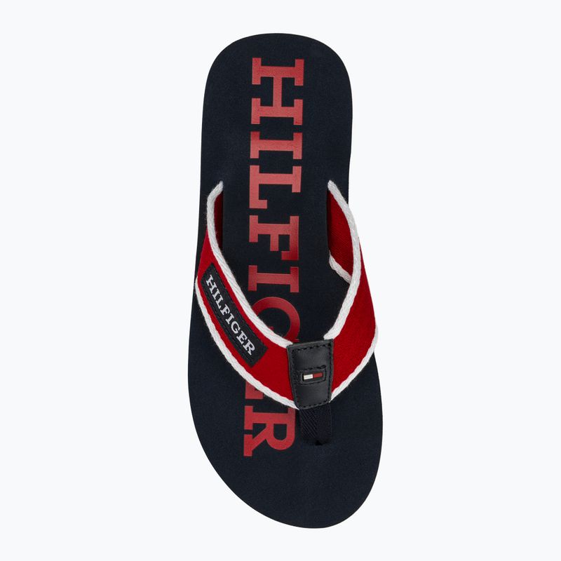 Чоловічі пляжні шльопанці Tommy Hilfiger Patch Beach Sandal первинні червоні шльопанці 5