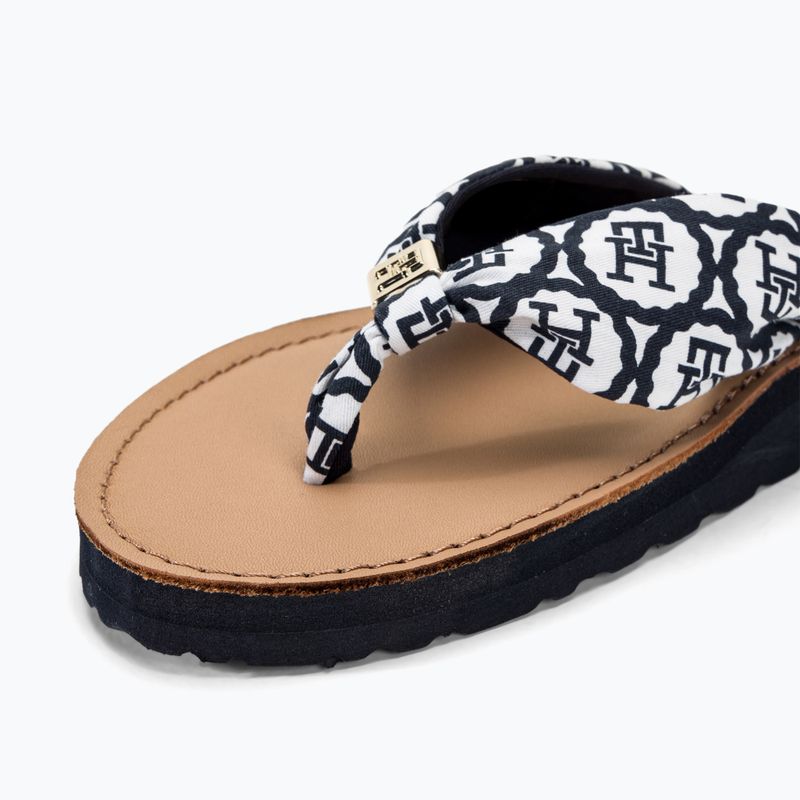 Жіночі шльопанці Tommy Hilfiger Emblem Elevated Beach Sandal космічний синій 7