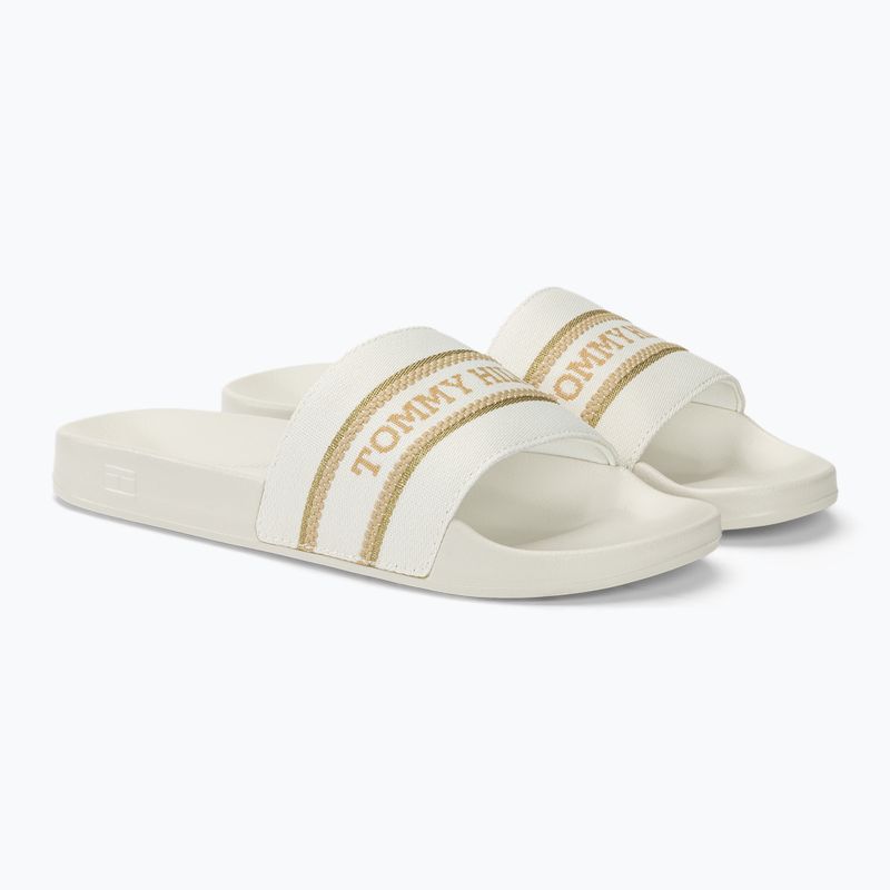 Шльопанці жіночі Tommy Hilfiger Poolslide With Webbing ecru 4