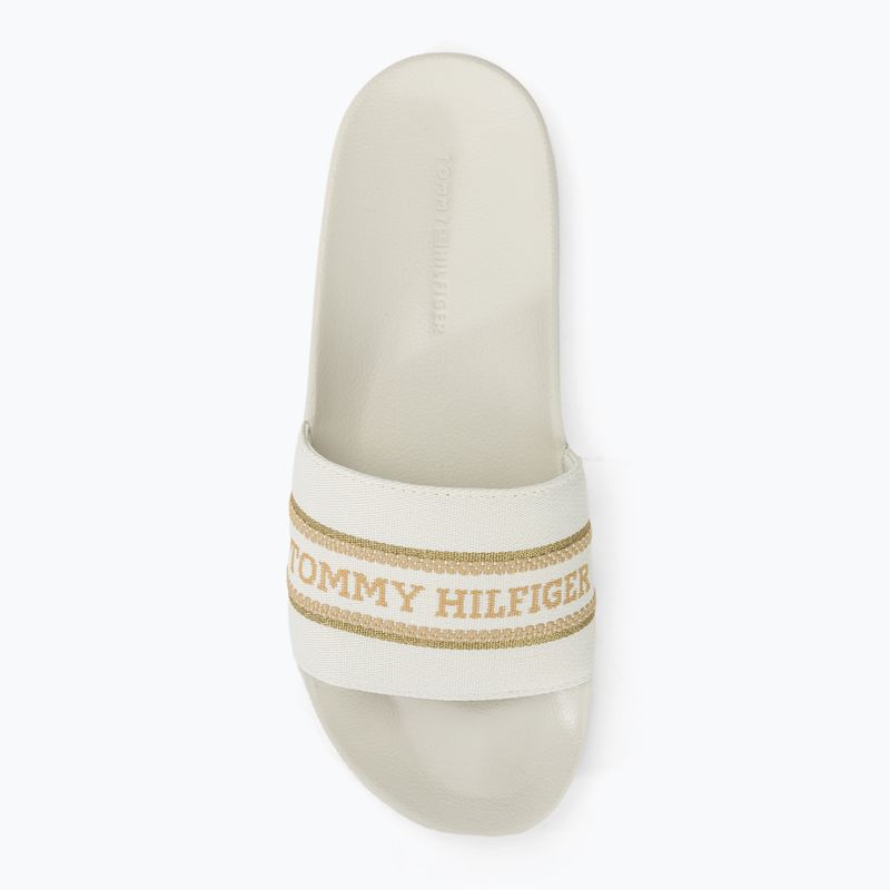 Шльопанці жіночі Tommy Hilfiger Poolslide With Webbing ecru 6
