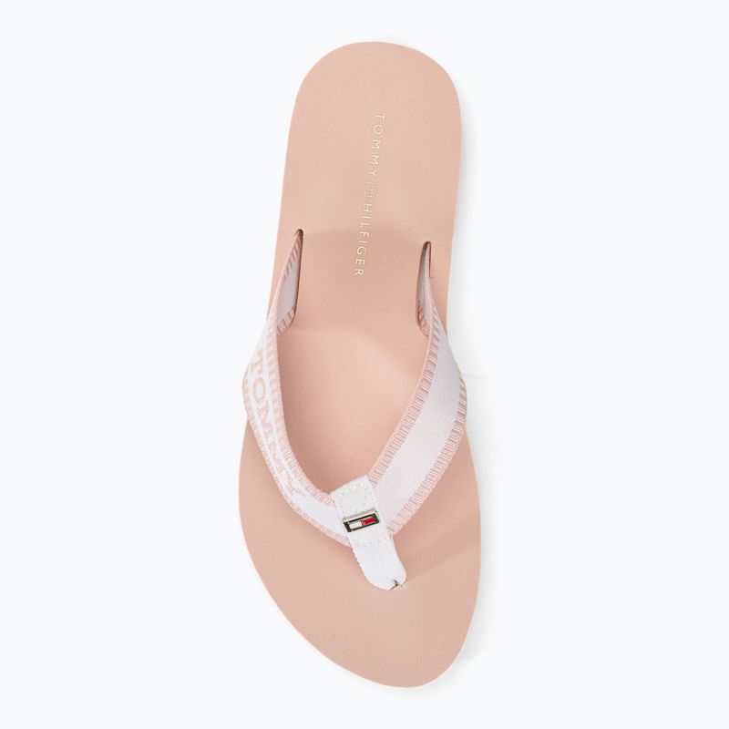 Шльопанці жіночі Tommy Hilfiger Webbing Pool Slide 0LA ecru/whimsy pink 6