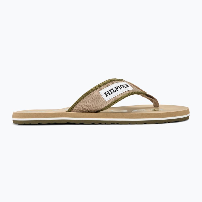 Чоловічі шльопанці Tommy Hilfiger Patch Beach Sandal бежеві шльопанці 2