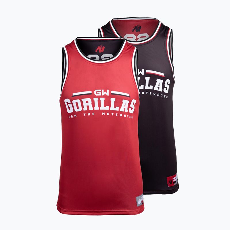 Топ для тренувань чоловічий Gorilla Wear Keene red/black 11