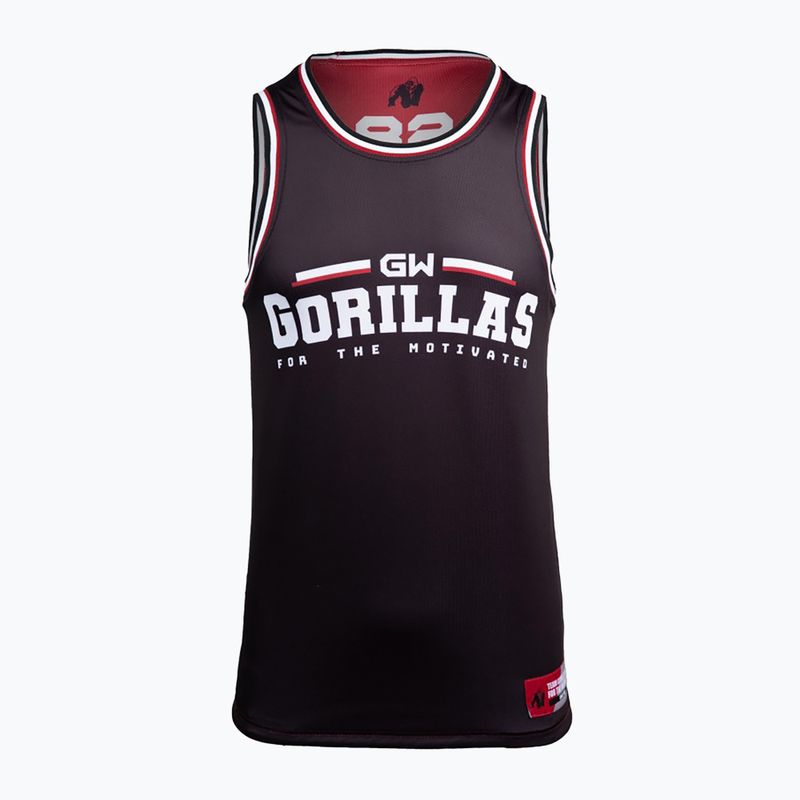 Топ для тренувань чоловічий Gorilla Wear Keene red/black 14