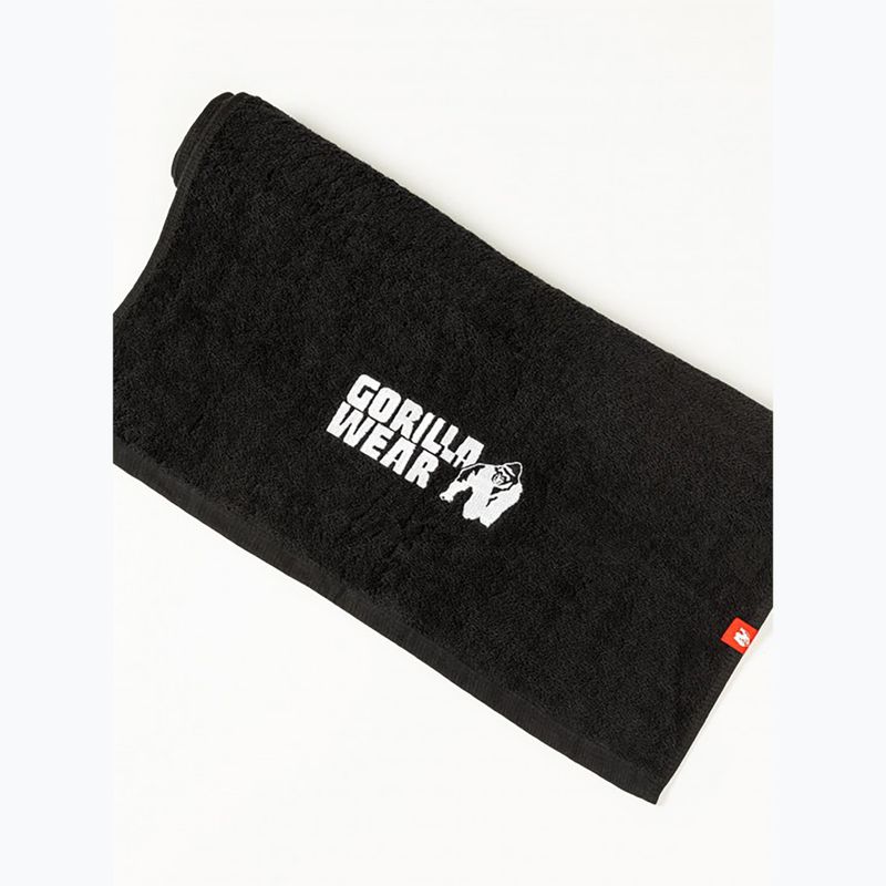 Рушник для тренажерного залу Gorilla Wear Zip Pocket чорний 3