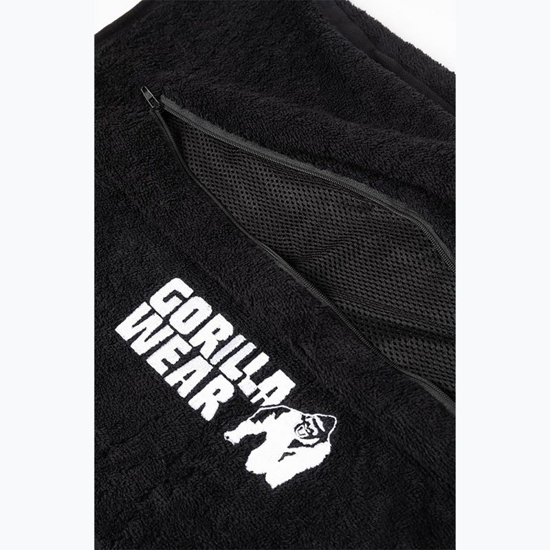 Рушник для тренажерного залу Gorilla Wear Zip Pocket чорний 4