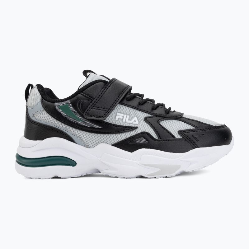 Кросівки дитячі FILA Madrun Velcro black/posy green 2