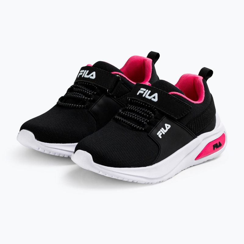 Кросівки дитячі FILA Madrun Velcro black/sangria sunset 2