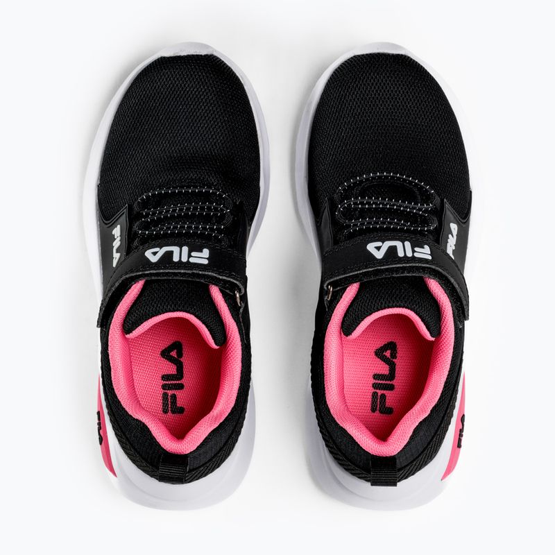 Кросівки дитячі FILA Madrun Velcro black/sangria sunset 4