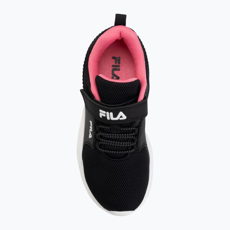Кросівки дитячі FILA Madrun Velcro black/sangria sunset 5
