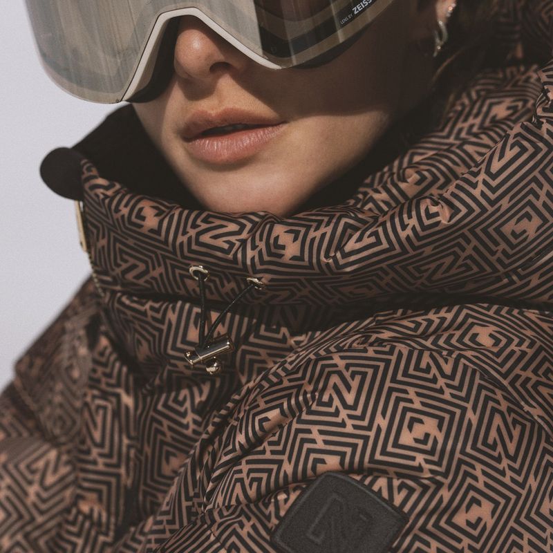 Жіноча лижна куртка Nikkie Newport Logo camel 9