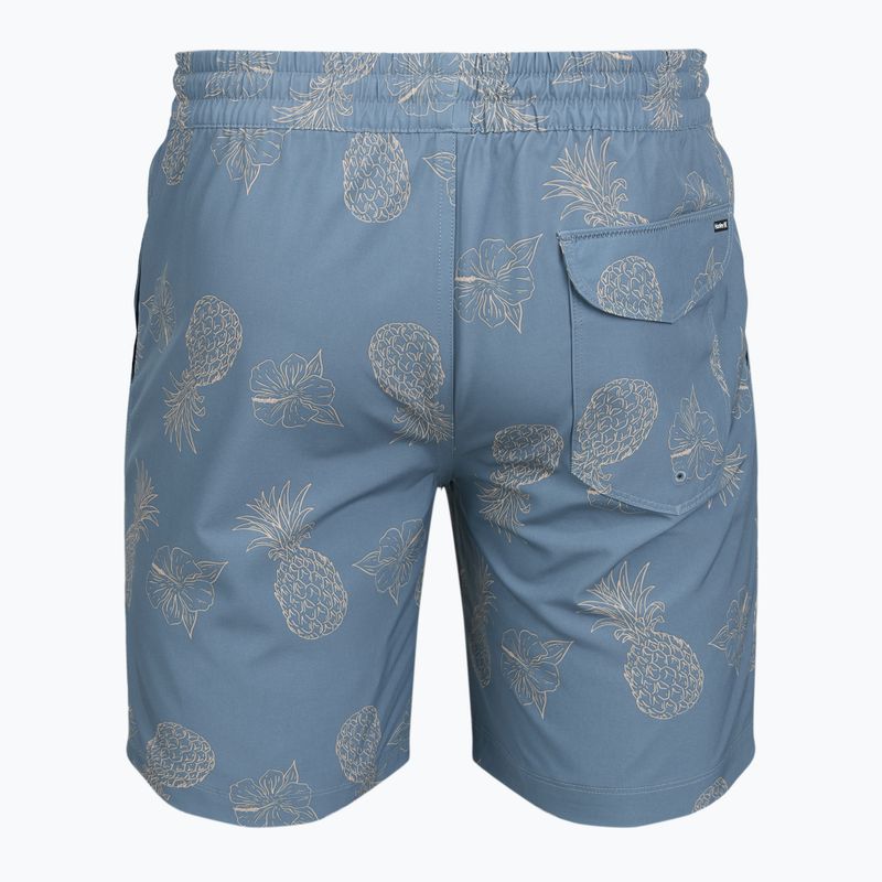 Шорти для плавання чоловічі Hurley Pineapple Volley Swim Short Blue/Brown 2
