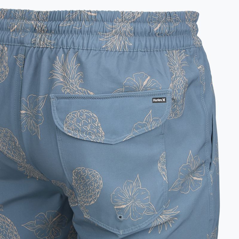 Шорти для плавання чоловічі Hurley Pineapple Volley Swim Short Blue/Brown 4