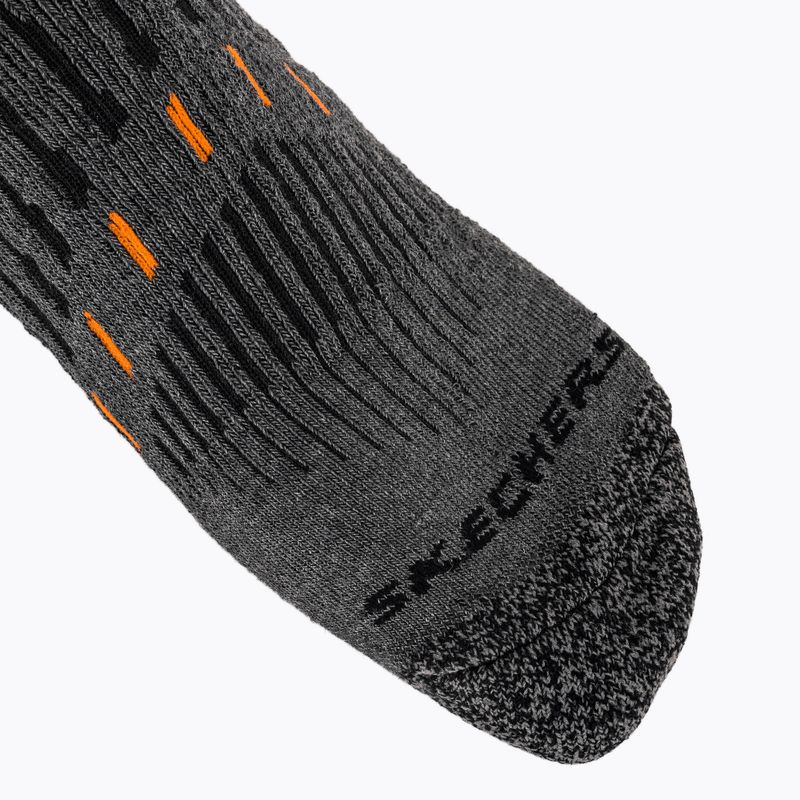 Шкарпетки SKECHERS Full Terry Qtr Crew black / grey 5