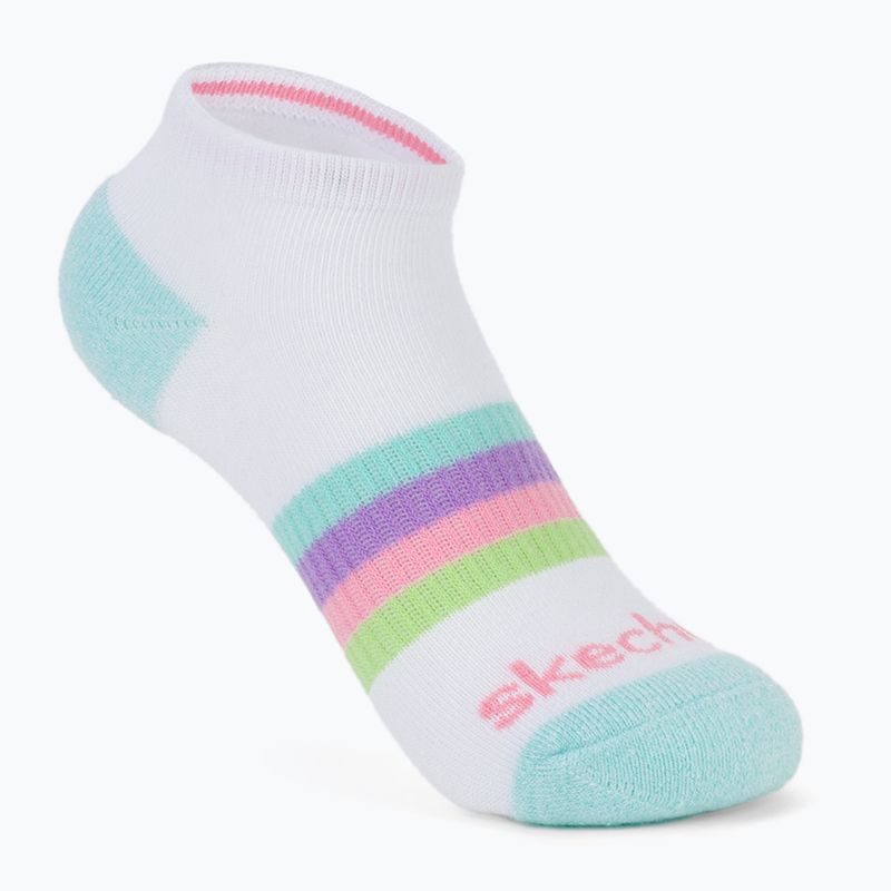 Шкарпетки дитячі SKECHERS Heel/Toe Terry Low Cut 6 пар white/light pink 2