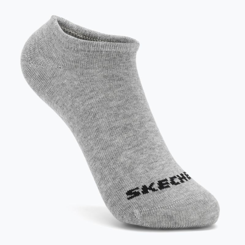 Шкарпетки дитячі SKECHERS Non Terry No Show 3 пари white/grey 3