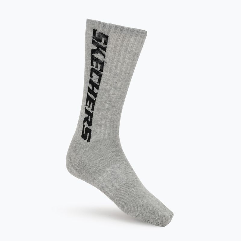 Шкарпетки SKECHERS Terry Crew 1/2 3 pack grey/black 6
