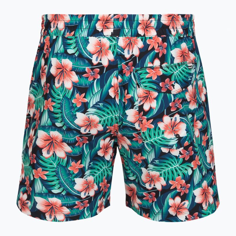 Шорти для плавання чоловічі Hurley Cabana Floral Volley Swim Short Black 2