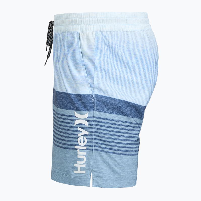 Шорти для плавання чоловічі Hurley Epic Ombre Volley Swim Short blue/white 3