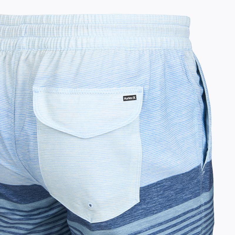 Шорти для плавання чоловічі Hurley Epic Ombre Volley Swim Short blue/white 4