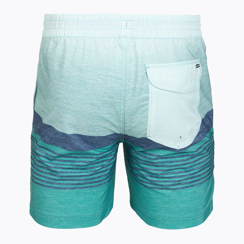 Шорти для плавання чоловічі Hurley Epic Ombre Volley Swim Short Teal Tint 2