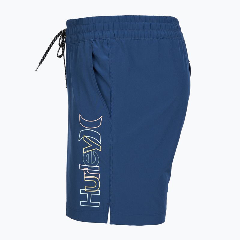 Шорти для плавання чоловічі Hurley Crossover Volley Swim Short blue/black 3