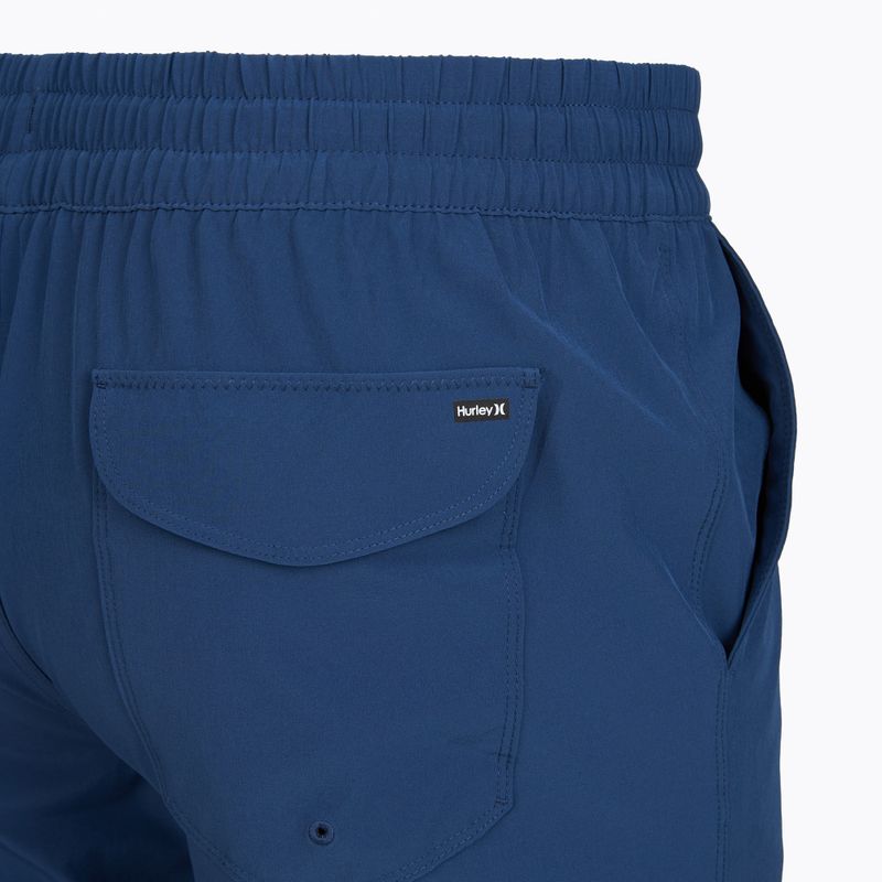 Шорти для плавання чоловічі Hurley Crossover Volley Swim Short blue/black 4