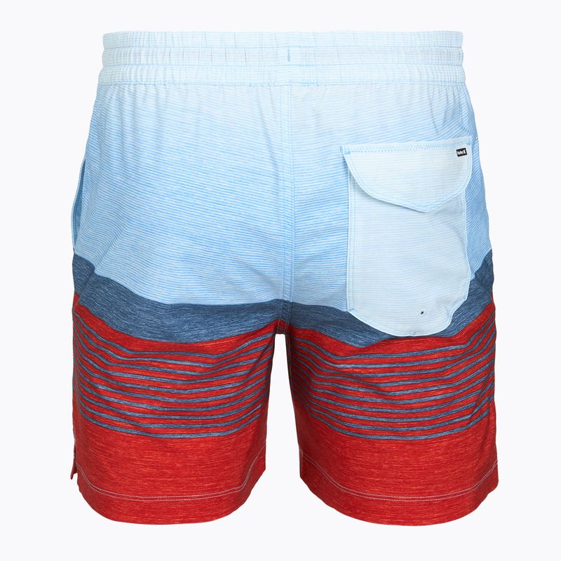 Шорти для плавання чоловічі Hurley Epic Ombre Volley Swim Short Noise Aqua 2