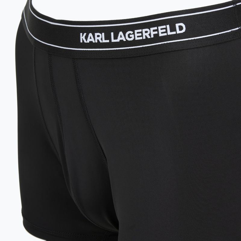 Труси чоловічі KARL LAGERFELD Stripe Logo Micro Trunk 3 пари black 4