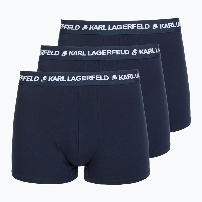 Труси чоловічі KARL LAGERFELD Logo Trunk 3 пари navy