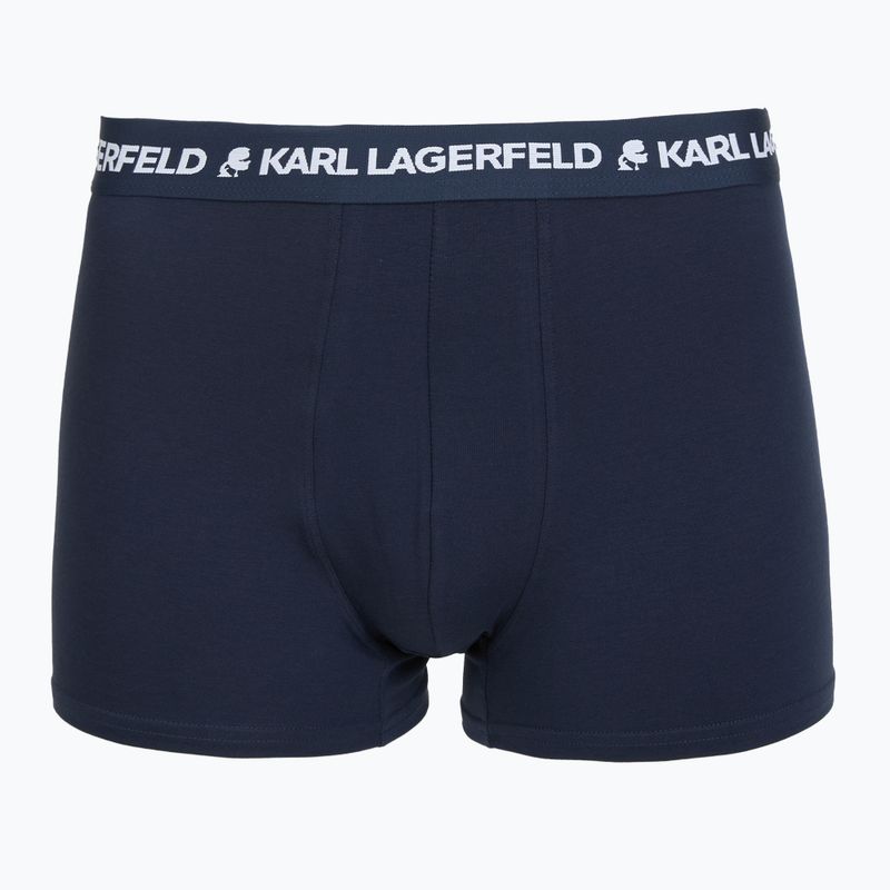 Труси чоловічі KARL LAGERFELD Logo Trunk 3 пари navy 2