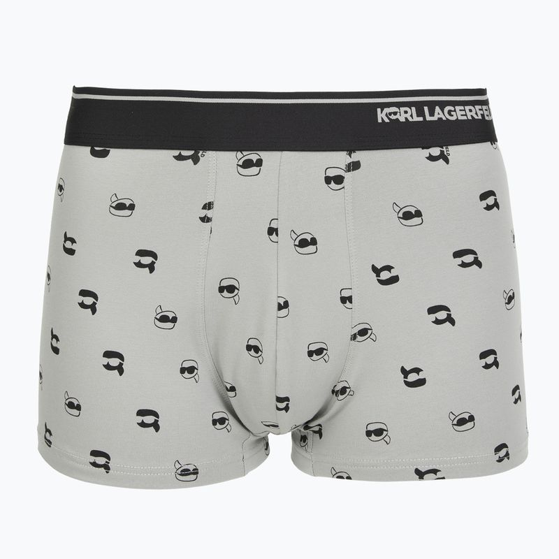 Труси чоловічі KARL LAGERFELD Ikon Aop Trunk 3 пари karl dot/ash black 2