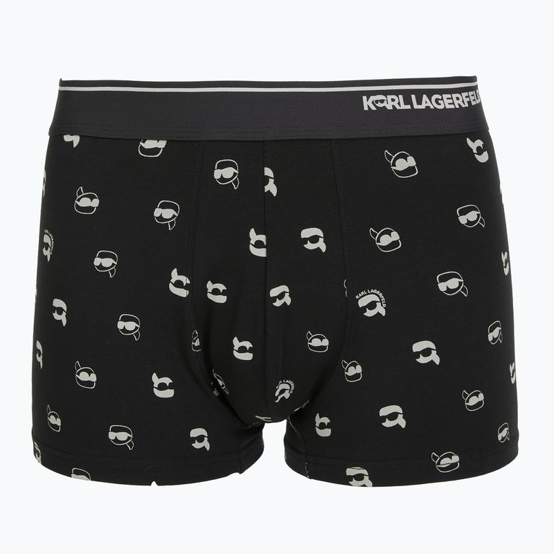 Труси чоловічі KARL LAGERFELD Ikon Aop Trunk 3 пари karl dot/ash black 3