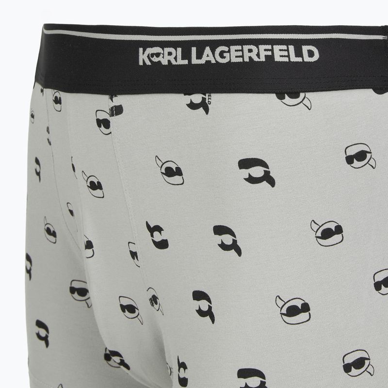 Труси чоловічі KARL LAGERFELD Ikon Aop Trunk 3 пари karl dot/ash black 6