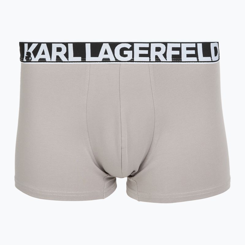 Труси чоловічі KARL LAGERFELD Bold Elastic Trunk 3 пари windsor/black/ash 2