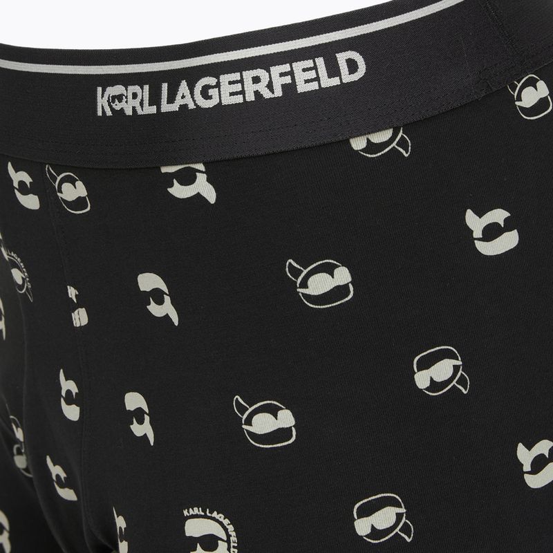 Набір Труси + Шкарпетки чоловічі KARL LAGERFELD Ikon Trunk aop karl dot black 4