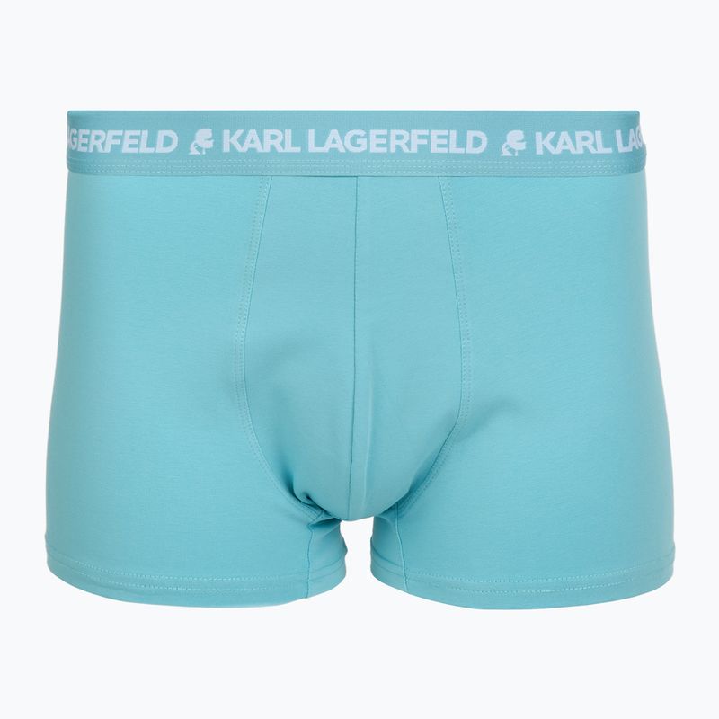 Труси чоловічі KARL LAGERFELD Logo Trunk Multiband 3 пари dark sea/indigo/blue 2