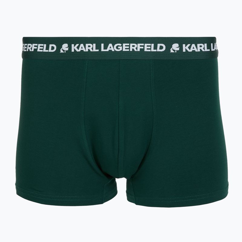 Труси чоловічі KARL LAGERFELD Logo Trunk Multiband 3 пари dark sea/indigo/blue 4