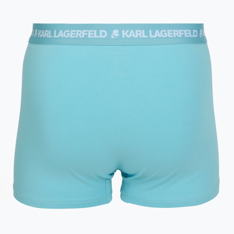Труси чоловічі KARL LAGERFELD Logo Trunk Multiband 3 пари dark sea/indigo/blue 5