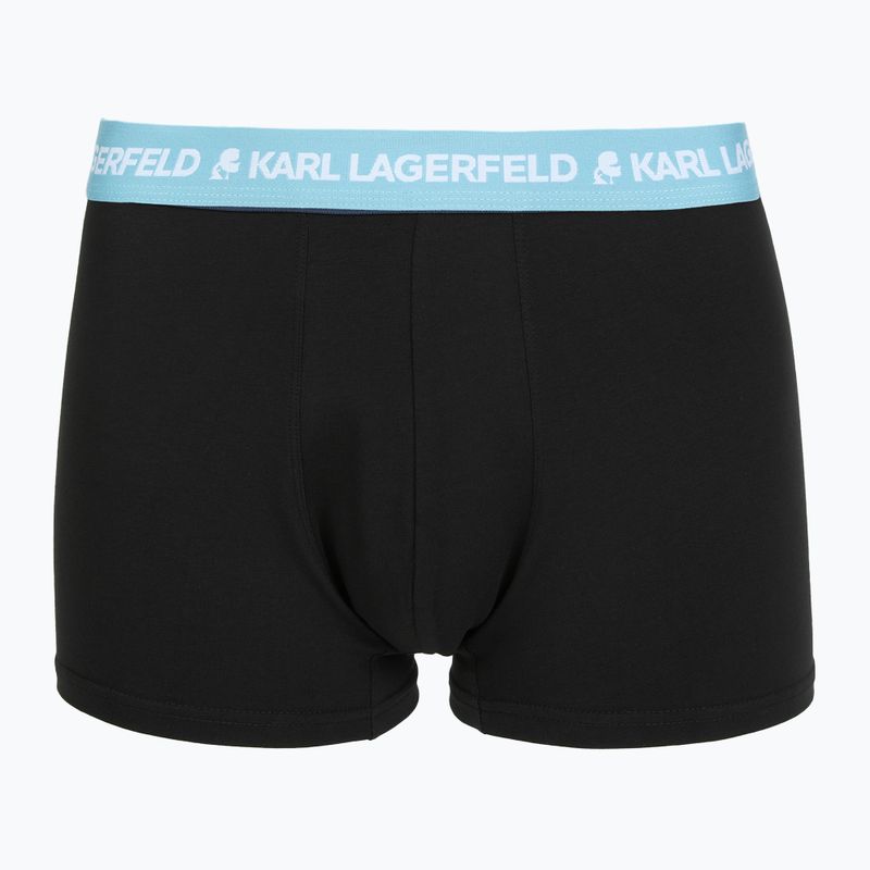 Труси чоловічі KARL LAGERFELD Logo Trunk Colorband 3 пари dark sea/indigo/blue 2