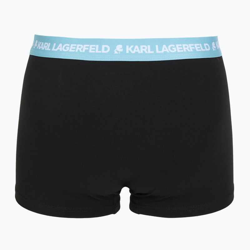 Труси чоловічі KARL LAGERFELD Logo Trunk Colorband 3 пари dark sea/indigo/blue 3