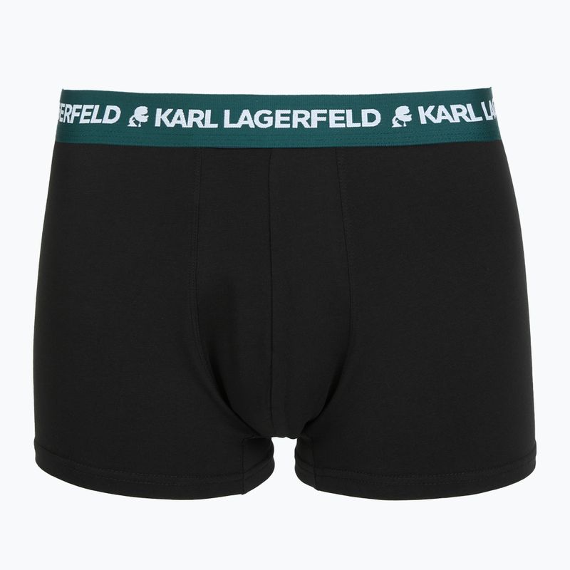 Труси чоловічі KARL LAGERFELD Logo Trunk Colorband 3 пари dark sea/indigo/blue 4