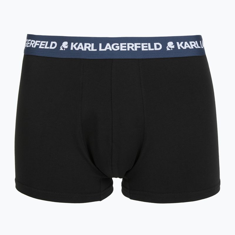 Труси чоловічі KARL LAGERFELD Logo Trunk Colorband 3 пари dark sea/indigo/blue 5