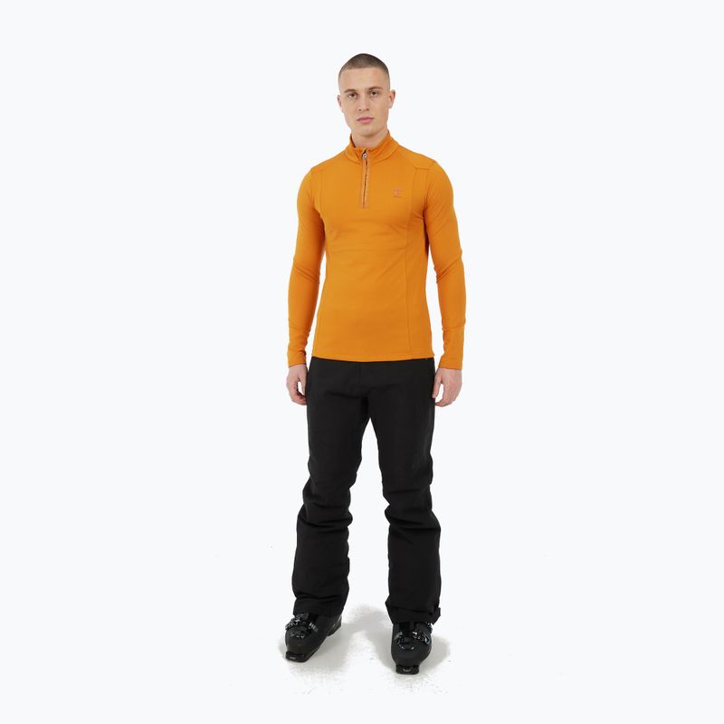 Кофта чоловіча Protest Rewill 1/4 Zip Active caramel yellow 2