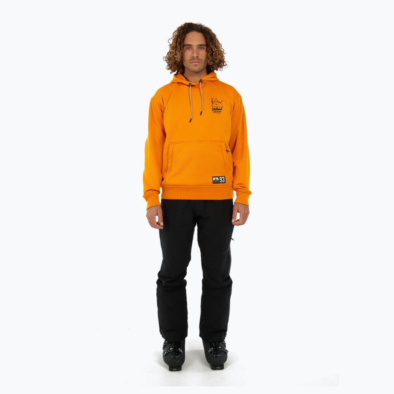 Чоловіча худі для сноуборду Protest PRTIvo Outdoor Hoodie caramel yellow 2